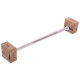 Штанга нерозбірна з фіксованою вагою пряма гумова Zelart Rubber Coated Barbell TA-2685-5 довжина-95см 5кг чорний