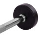 Штанга нерозбірна з фіксованою вагою пряма гумова Zelart Rubber Coated Barbell TA-2685-5 довжина-95см 5кг чорний