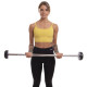 Штанга нерозбірна з фіксованою вагою пряма гумова Zelart Rubber Coated Barbell TA-2685-5 довжина-95см 5кг чорний