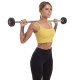 Штанга нерозбірна з фіксованою вагою пряма гумова Zelart Rubber Coated Barbell TA-2685-5 довжина-95см 5кг чорний