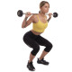 Штанга нерозбірна з фіксованою вагою пряма гумова Zelart Rubber Coated Barbell TA-2685-5 довжина-95см 5кг чорний