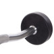 Штанга нерозбірна з фіксованою вагою вигнута гумова Zelart Rubber Coated Barbell TA-2687-10 довжина-95см 10кг чорний