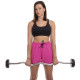 Штанга нерозбірна з фіксованою вагою вигнута гумова Zelart Rubber Coated Barbell TA-2687-10 довжина-95см 10кг чорний