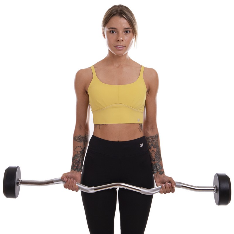 Штанга нерозбірна з фіксованою вагою вигнута гумова Zelart Rubber Coated Barbell TA-2687-15 довжина-95см 15кг чорний