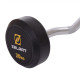 Штанга нерозбірна з фіксованою вагою вигнута гумова Zelart Rubber Coated Barbell TA-2687-20 довжина-95см 20кг чорний