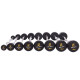 Штанга нерозбірна з фіксованою вагою вигнута гумова Zelart Rubber Coated Barbell TA-2687-20 довжина-95см 20кг чорний
