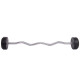Штанга нерозбірна з фіксованою вагою вигнута гумова Zelart Rubber Coated Barbell TA-2687-25 довжина-95см 25кг чорний