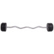Штанга нерозбірна з фіксованою вагою вигнута гумова Zelart Rubber Coated Barbell TA-2687-40 довжина-95см 40кг чорний