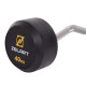 Штанга нерозбірна з фіксованою вагою вигнута гумова Zelart Rubber Coated Barbell TA-2687-40 довжина-95см 40кг чорний