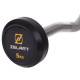 Штанга нерозбірна з фіксованою вагою вигнута гумова Zelart Rubber Coated Barbell TA-2687-5 довжина-95см 5кг чорний