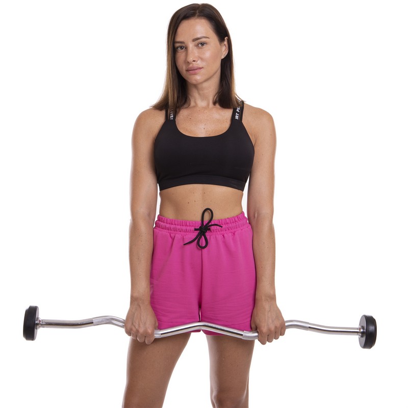 Штанга нерозбірна з фіксованою вагою вигнута гумова Zelart Rubber Coated Barbell TA-2687-5 довжина-95см 5кг чорний