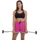 Штанга нерозбірна з фіксованою вагою вигнута гумова Zelart Rubber Coated Barbell TA-2687-5 довжина-95см 5кг чорний