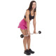 Штанга нерозбірна з фіксованою вагою вигнута гумова Zelart Rubber Coated Barbell TA-2687-5 довжина-95см 5кг чорний