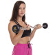Штанга нерозбірна з фіксованою вагою вигнута гумова Zelart Rubber Coated Barbell TA-2687-5 довжина-95см 5кг чорний