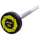 Штанга нерозбірна з фіксованою вагою пряма поліуретанова Zelart Urethane Barbell TA-2689-10 довжина-103см 10кг чорний-салатовий