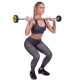 Штанга нерозбірна з фіксованою вагою пряма поліуретанова Zelart Urethane Barbell TA-2689-10 довжина-103см 10кг чорний-салатовий