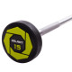 Штанга нерозбірна з фіксованою вагою пряма поліуретанова Zelart Urethane Barbell TA-2689-15 довжина-104см 15кг чорний-салатовий