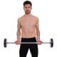 Штанга нерозбірна з фіксованою вагою пряма поліуретанова Zelart Urethane Barbell TA-2689-20 довжина-104см 20кг чорний-салатовий