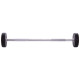 Штанга нерозбірна з фіксованою вагою пряма поліуретанова Zelart Urethane Barbell TA-2689-25 довжина-106см 25кг чорний-салатовий