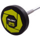 Штанга нерозбірна з фіксованою вагою пряма поліуретанова Zelart Urethane Barbell TA-2689-25 довжина-106см 25кг чорний-салатовий