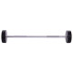 Штанга нерозбірна з фіксованою вагою пряма поліуретанова Zelart Urethane Barbell TA-2689-30 довжина-107см 30кг чорний-салатовий