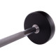 Штанга нерозбірна з фіксованою вагою пряма поліуретанова Zelart Urethane Barbell TA-2689-30 довжина-107см 30кг чорний-салатовий