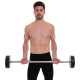 Штанга нерозбірна з фіксованою вагою пряма поліуретанова Zelart Urethane Barbell TA-2689-30 довжина-107см 30кг чорний-салатовий