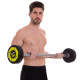 Штанга нерозбірна з фіксованою вагою пряма поліуретанова Zelart Urethane Barbell TA-2689-30 довжина-107см 30кг чорний-салатовий