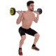Штанга нерозбірна з фіксованою вагою пряма поліуретанова Zelart Urethane Barbell TA-2689-30 довжина-107см 30кг чорний-салатовий