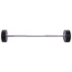Штанга нерозбірна з фіксованою вагою пряма поліуретанова Zelart Urethane Barbell TA-2689-35 довжина-110см 35кг чорний-салатовий