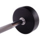Штанга нерозбірна з фіксованою вагою пряма поліуретанова Zelart Urethane Barbell TA-2689-35 довжина-110см 35кг чорний-салатовий