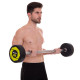 Штанга нерозбірна з фіксованою вагою пряма поліуретанова Zelart Urethane Barbell TA-2689-35 довжина-110см 35кг чорний-салатовий