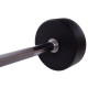 Штанга нерозбірна з фіксованою вагою пряма поліуретанова Zelart Urethane Barbell TA-2689-40 довжина-112см 40кг чорний-салатовий