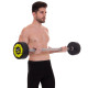 Штанга нерозбірна з фіксованою вагою пряма поліуретанова Zelart Urethane Barbell TA-2689-40 довжина-112см 40кг чорний-салатовий