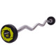 Штанга нерозбірна з фіксованою вагою вигнута поліуретанова Zelart Urethane Barbell TA-2690-10 довжина-102см 10кг чорний-салатовий