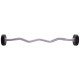 Штанга нерозбірна з фіксованою вагою вигнута поліуретанова Zelart Urethane Barbell TA-2690-10 довжина-102см 10кг чорний-салатовий