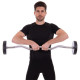 Штанга нерозбірна з фіксованою вагою вигнута поліуретанова Zelart Urethane Barbell TA-2690-20 довжина-104см 20кг чорний-салатовий