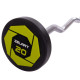 Штанга нерозбірна з фіксованою вагою вигнута поліуретанова Zelart Urethane Barbell TA-2690-20 довжина-104см 20кг чорний-салатовий