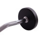 Штанга нерозбірна з фіксованою вагою вигнута поліуретанова Zelart Urethane Barbell TA-2690-20 довжина-104см 20кг чорний-салатовий
