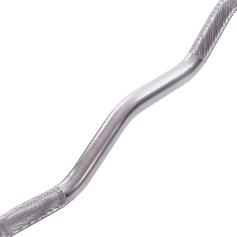 Штанга нерозбірна з фіксованою вагою вигнута поліуретанова Zelart Urethane Barbell TA-2690-30 довжина-107см 30кг чорний-салатовий