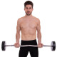 Штанга нерозбірна з фіксованою вагою вигнута поліуретанова Zelart Urethane Barbell TA-2690-30 довжина-107см 30кг чорний-салатовий