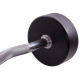 Штанга нерозбірна з фіксованою вагою вигнута поліуретанова Zelart Urethane Barbell TA-2690-35 довжина-110см 35кг чорний-салатовий