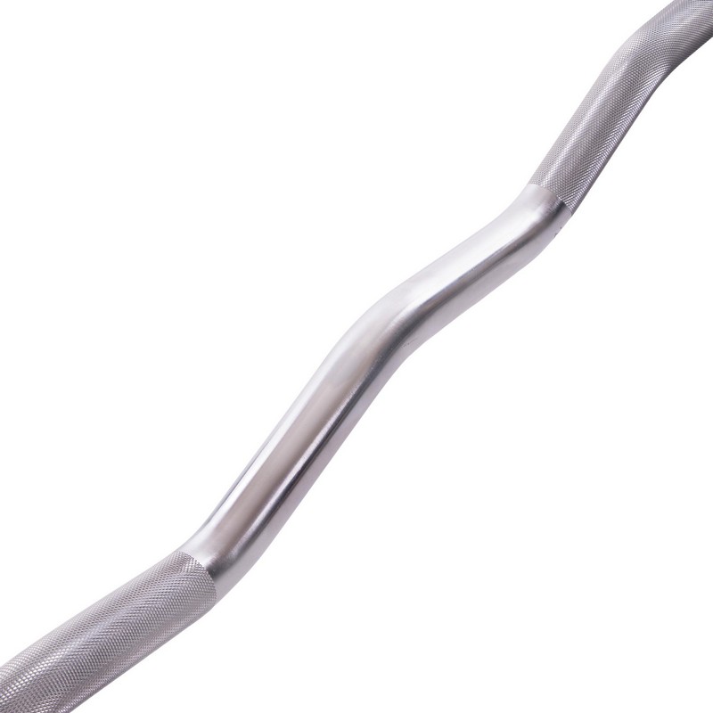 Штанга нерозбірна з фіксованою вагою вигнута поліуретанова Zelart Urethane Barbell TA-2690-35 довжина-110см 35кг чорний-салатовий