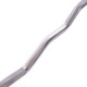 Штанга нерозбірна з фіксованою вагою вигнута поліуретанова Zelart Urethane Barbell TA-2690-35 довжина-110см 35кг чорний-салатовий