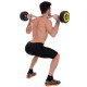 Штанга нерозбірна з фіксованою вагою вигнута поліуретанова Zelart Urethane Barbell TA-2690-35 довжина-110см 35кг чорний-салатовий