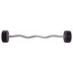 Штанга нерозбірна з фіксованою вагою вигнута поліуретанова Zelart Urethane Barbell TA-2690-40 довжина-111см 40кг чорний-салатовий
