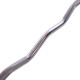 Штанга нерозбірна з фіксованою вагою вигнута поліуретанова Zelart Urethane Barbell TA-2690-40 довжина-111см 40кг чорний-салатовий