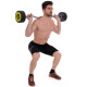 Штанга нерозбірна з фіксованою вагою вигнута поліуретанова Zelart Urethane Barbell TA-2690-40 довжина-111см 40кг чорний-салатовий
