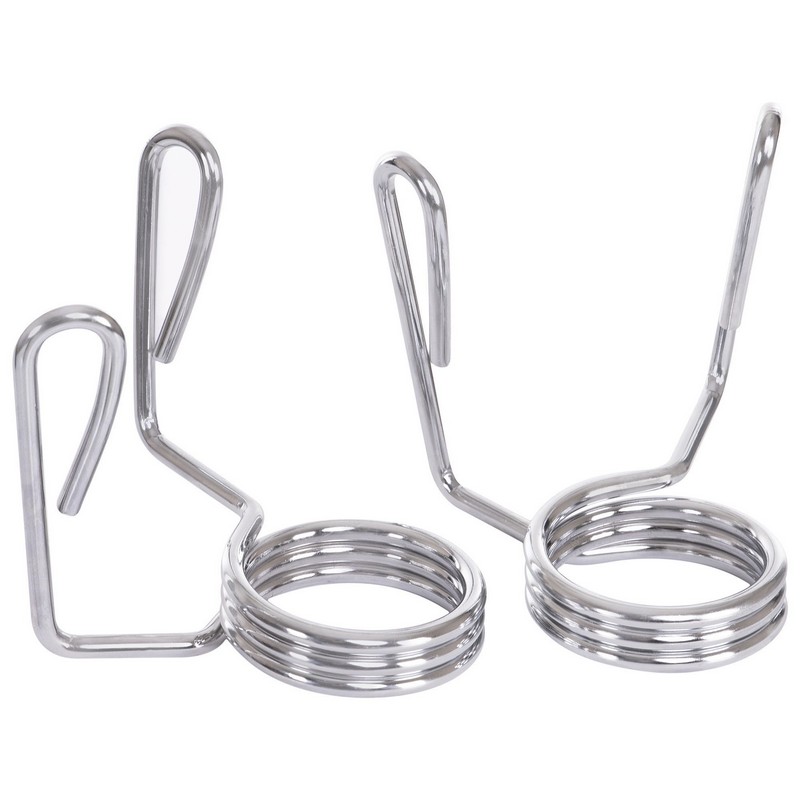 Гриф для штанги сталевий хромований Олімпійський професійний прямий із замками Zelart TA-2724 довжина 1,8м ø50мм хром