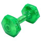 Гантель для фітнесу з TPU покриттям Zelart Jelly Urethane Coated Dumbbells TA-2946-10LB 1шт 4,5кг салатовий